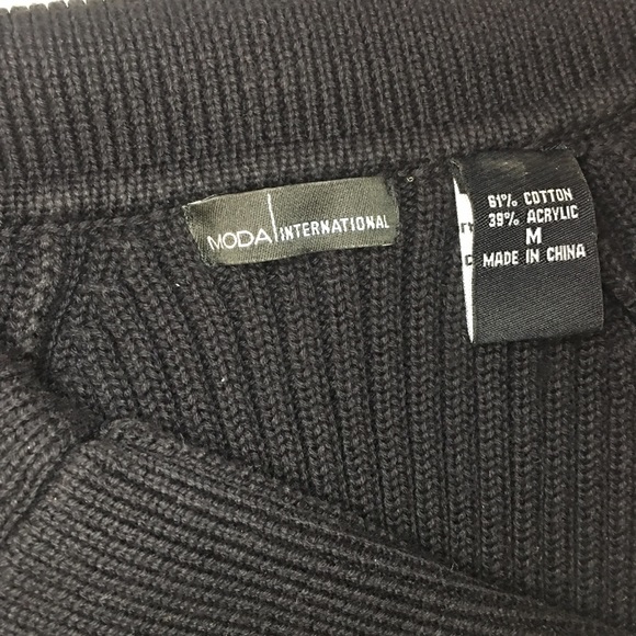 Moda International Black sweatshirt - Picture 3 of 6